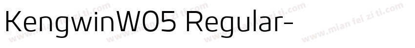 KengwinW05 Regular字体转换